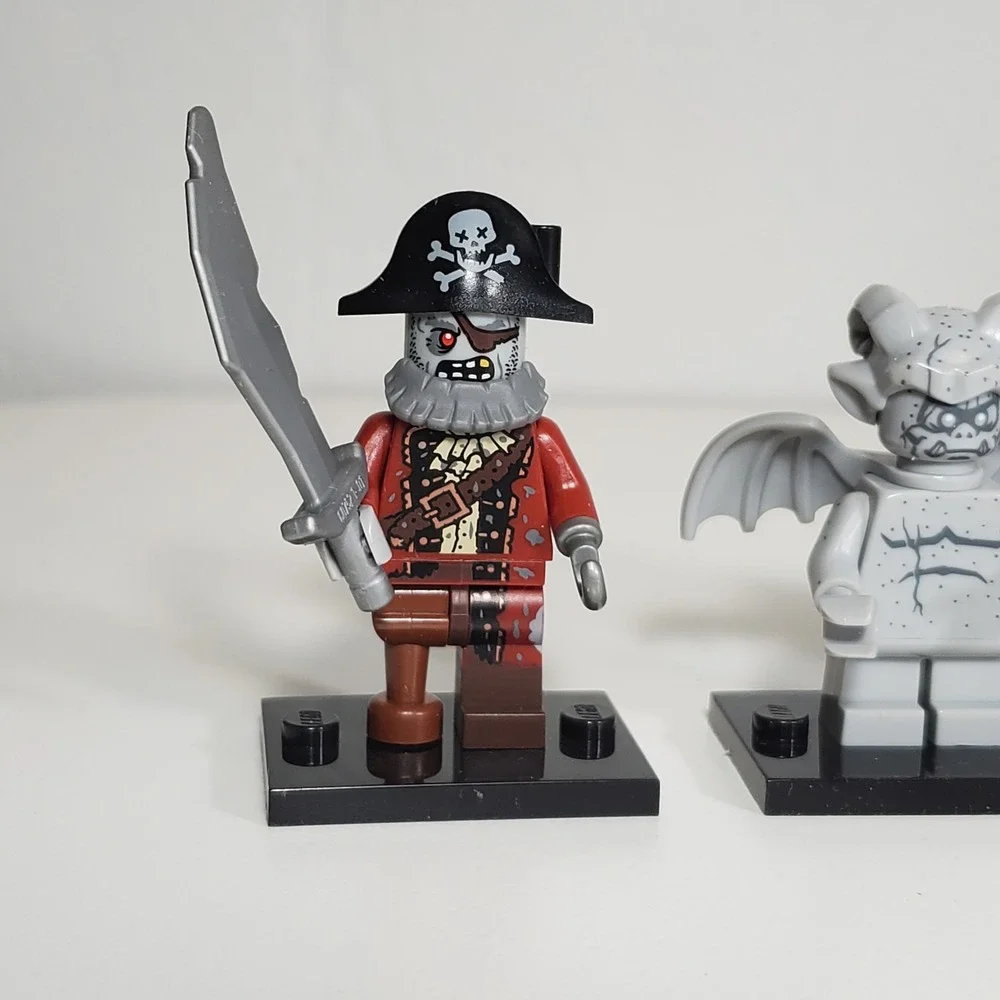 Lego Series 14 Monsters Minifigures Lot 4 Pirate Gargoyle Specter Ghost Zombie